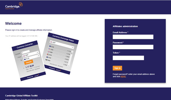 Cambridge FX - Affiliates Portal
